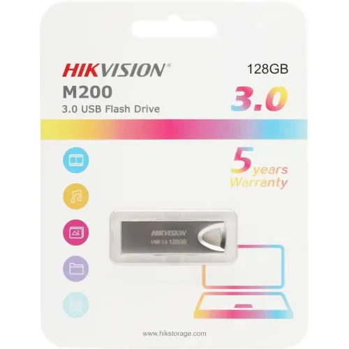 Карта USB3.0 128 GB Hikvision HS-USB-M200/128G/U3 серый