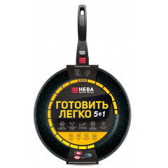 Сковорода НЕВА МЕТАЛЛ GL2028, Готовить легко stone, 28см (съемн/руч)