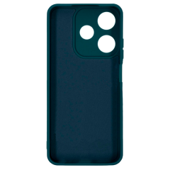 Бампер Tecno Spark 10C ZIBELINO Soft Matte темно-зеленый с микрофиброй