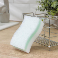 Губка меламиновая «Тройной эффект», 3 слоя: меламин, поролон, абразив, 11х7х3 см.(7077277)