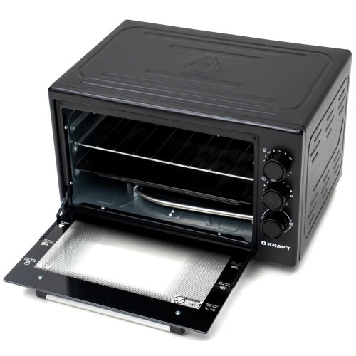 Электропечь KRAFT KF-MO 3800 BL черная
