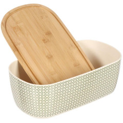 Хлебница бамбук, с разделочной доской (Y4-6386)