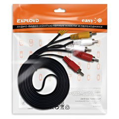 Кабель 3 RCA - 3 RCA 2 м EXPLOYD EX-K-1402