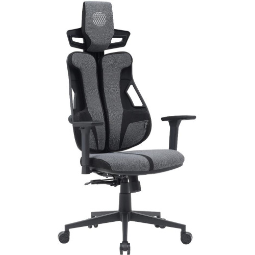 Кресло Cactus CS-CHR-DUO-GYBK серый/черный 
