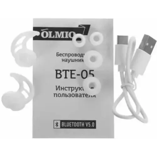 Гарнитура Bluetooth OLMIO BTE-05 белый