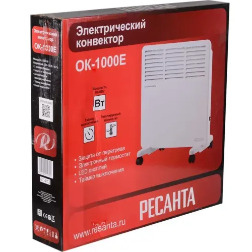 Обогреватель конвекторный РЕСАНТА ОК-1000Е (LED) (67/4/12)(*7)