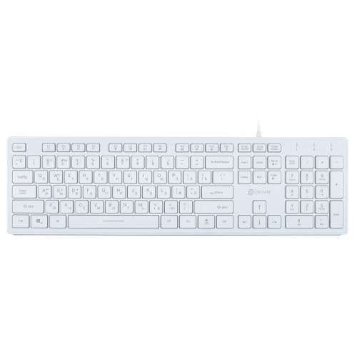 Клавиатура Oklick 550ML белый USB (*5)