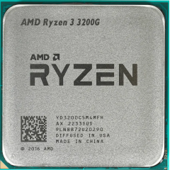 Процессор AM4 AMD Ryzen 3 3200G Picasso OEM 3.6ГГц 4MB Radeon Vega 8 (YD3200C5M4MFH)