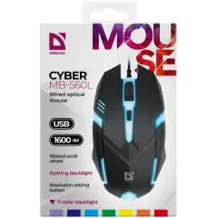 Мышь Defender Cyber MB-560L черный