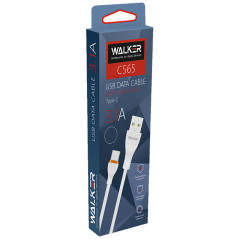 Кабель USB 3.0 A вилка - Type-C 1 м WALKER C565, 3.1А, белый