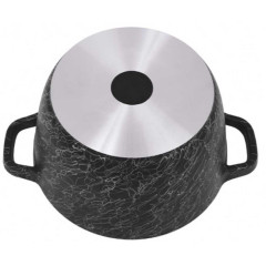 Кастрюля Kukmara, Грация, алюм., черно-серебр., 3,5 л.(кчс35а)