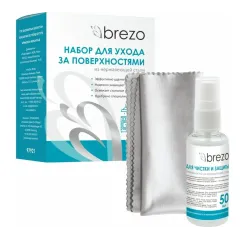 Набор BREZO 97921 спрей 50 мл+салфетка для нерж. стали
