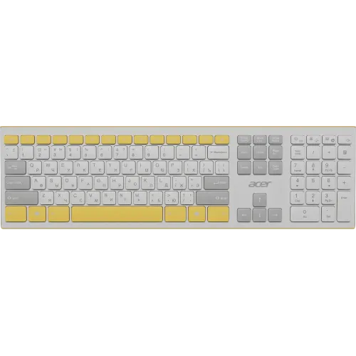 Клавиатура + Мышь Acer OCC200 желтый/белый