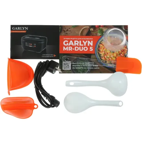 Мультиварка GARLYN MR-Duo 5, 2 чаши, черная