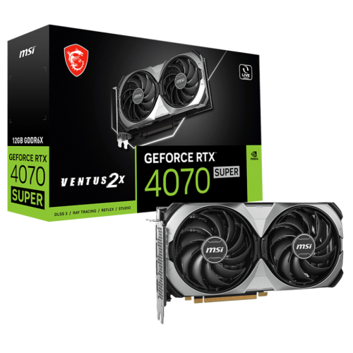 Видеокарта MSI RTX 4070 Super 12 Gb PCI-E 4.0 Ventus 2X