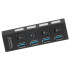 Коммутатор USB3.0 SMARTBUY SBHA-7304-B черный