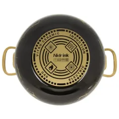 Кастрюля Daniks Черный мрамор, эмаль, индукция, 5.5 л (Y4-8970)(484350)