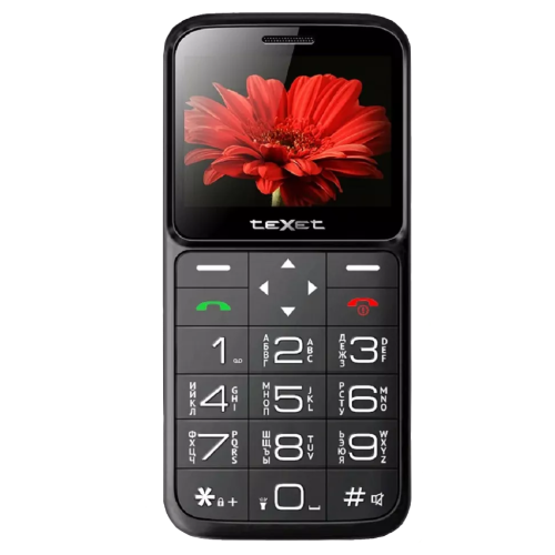 Сотовый телефон TEXET TM-B226 черно-красный