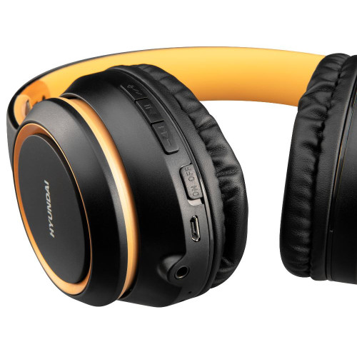 Гарнитура Bluetooth Hyundai H-HP100B черный/белый