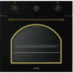 Духовка электрическая NORDEN NRD 6000 BL RUSTIC черный