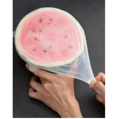 Крышки силиконовые HouseWives растягивающиеся, прозрачные, 6 шт.(138585427)