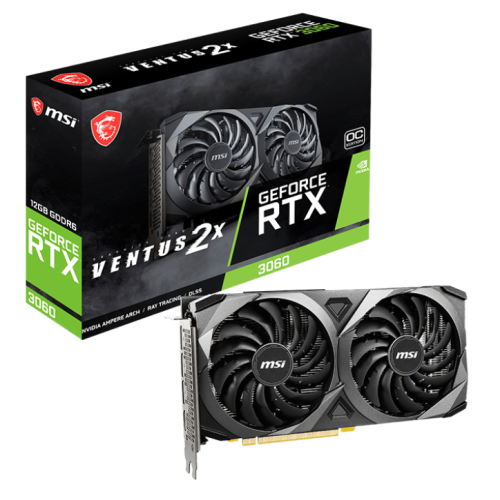 Видеокарта RTX 3060 12 Gb VENTUS 2X OC [RTX 3060 VENTUS 2X 12G OC]