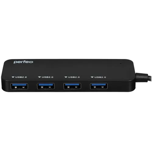 Коммутатор USB 2.0 PERFEO PF-H048 черный (PF D0804)