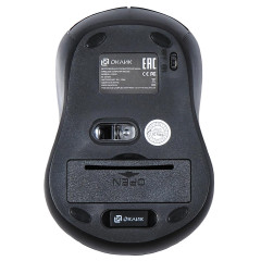 Мышь Оклик 415MW черный оптическая (1600dpi) беспроводная USB (3but)