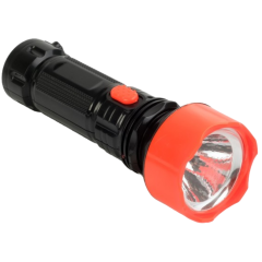 Фонарь SIMA аккумуляторный, 1 LED, от сети, красный/черный (1134489)