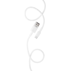 Кабель USB 2.0 A вилка - microUSB 3 м More choice K14m (White)