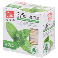 Зубочистки GRIFON 500шт с ментолом 400-513 (437-149)