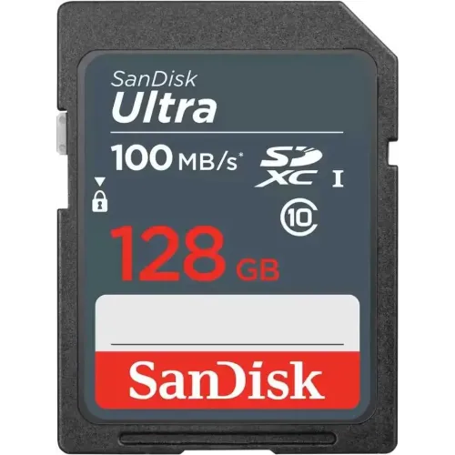 Карта SD 128 GB SanDisk SDXC Class 10 UHS-I U1 Ultra 100MB/s
