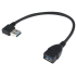 Переходник USB 3.0 A вилка - USB 3.0 A розетка 0.33м угловой
