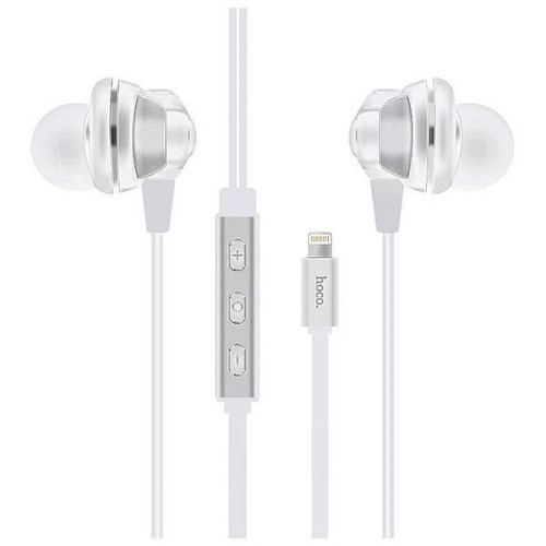 Гарнитура HOCO L1 lightning Call Digital White