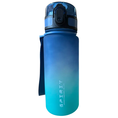 Бутылка для воды спортивная SPIRIT, зелено-синяя, 500 мл.