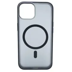 Бампер Apple iPhone 14 ZIBELINO MagSafe Matte черный