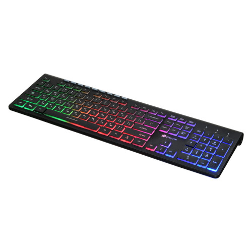 Клавиатура Oklick 490ML LED черный