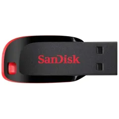 Карта USB2.0 64 GB Sandisk Cruzer Blade SDCZ50-064G-B35  черный/красный