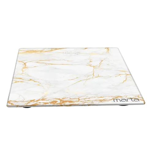 Весы напольные электронные MARTA MT-SC3600, белое золото