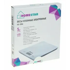 Весы кухонные электронные HOMESTAR HS-3006 (002815) серебряный