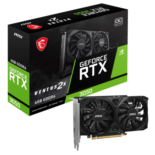 Видеокарта MSI RTX 3050 6 Gb PCI-E VENTUS 2X OC