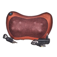 Массажер для шеи и плеч OKDOC 6в1, подушка, шоколадный