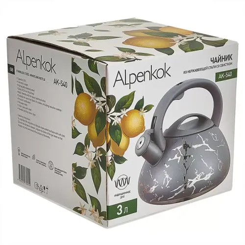 Чайник со свистком ALPENKOK AK-540, 3 л.