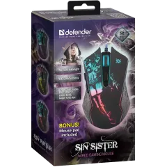 Мышь Defender Sin'Sister GM-933 черный (*5)