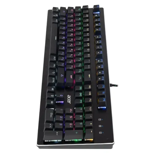 Клавиатура Acer OKW127 LED игровая черный