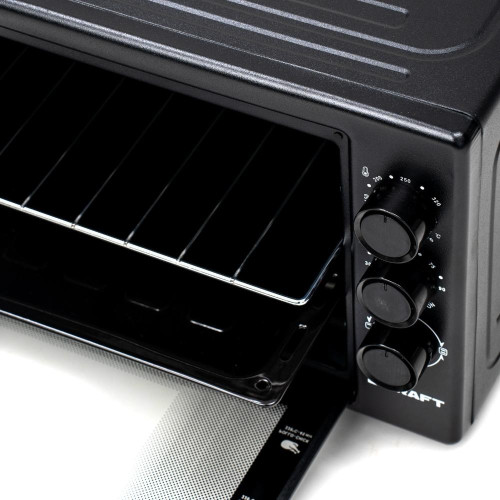 Электропечь KRAFT KF-MO 3800 BL черная