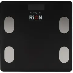 Весы напольные электронные Rion, BB-701-1,  Bluetooth, черные (467769)