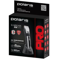Машинка для стрижки POLARIS PHC-3017RC черный/хром
