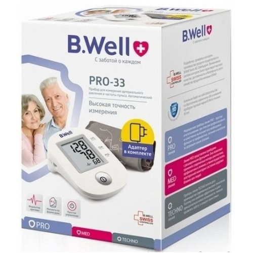 Тонометр автоматический B.Well PRO-33 на плечо