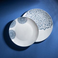Тарелка стекло опал. BY COLLECTION Параисо, обеденная, 24 см, 21060 (818-519)